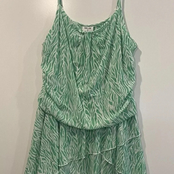 DVF Diane Von Furstenberg For Target Sea Twig Green Mini Dress 2X NWT (476) - Picture 3 of 7